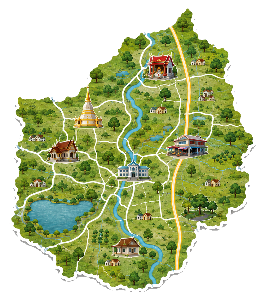 แผนที่สถานที่สำคัญเทศบาลตำบลวังชัย